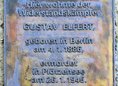 Ansicht Gedenktafel Gustav Elfert