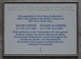 Ansicht Gedenktafel Jacob und Wilhelm Grimm - 2014