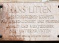 Ansicht Gedenktafel Hans Litten - 1951