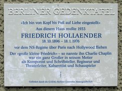 Ansicht Gedenktafel Friedrich Hollaender - 2009 - Wilmersdorf