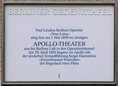 Ansicht Gedenktafel Apollo-Theater - 1997