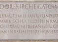 Ansicht Gedenktafel Dorfkirche Gatow