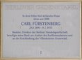 Ansicht Gedenktafel Carl Fürstenberg - 1989
