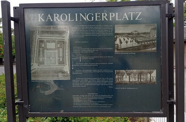 Ansicht Gedenktafel Karolingerplatz