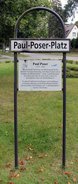 Ansicht Gedenktafel Paul Poser - Frohnau