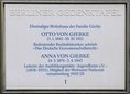 Ansicht Gedenktafel Anna und Otto von Gierke - 1993