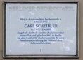 Ansicht Gedenktafel Carl Scheibler