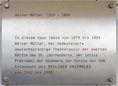Ansicht Gedenktafel Heiner Müller - 2004