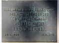 Ansicht Gedenktafel Ernst Lemmer