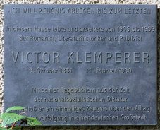 Ansicht Gedenktafel Victor Klemperer - 2003 - Wilmersdorf