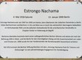 Ansicht Gedenktafel Estrongo Nachama - 2024