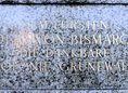 Ansicht Gedenktafel Otto von Bismarck