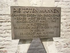 Ansicht Gedenktafel Werner Meister / Friedrich Meister - 1986 - Prenzlauer Berg