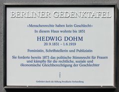 Ansicht Gedenktafel Hedwig Dohm - 2013 - Kreuzberg