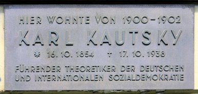 Ansicht Gedenktafel Karl Kautsky - 1980 - Friedenau