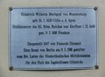 Ansicht Gedenktafel Kurfürst Friedrich Wilhelm von Brandenburg&nbsp;&hellip; - 1988