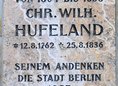 Ansicht Gedenktafel Christoph Wilhelm Hufeland - 1957