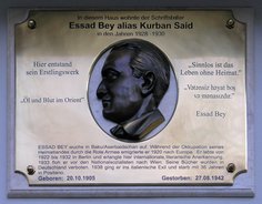 Ansicht Gedenktafel Essad Bey (eigtl. Lew Abramowitsch&nbsp;&hellip; - 2008 - Charlottenburg