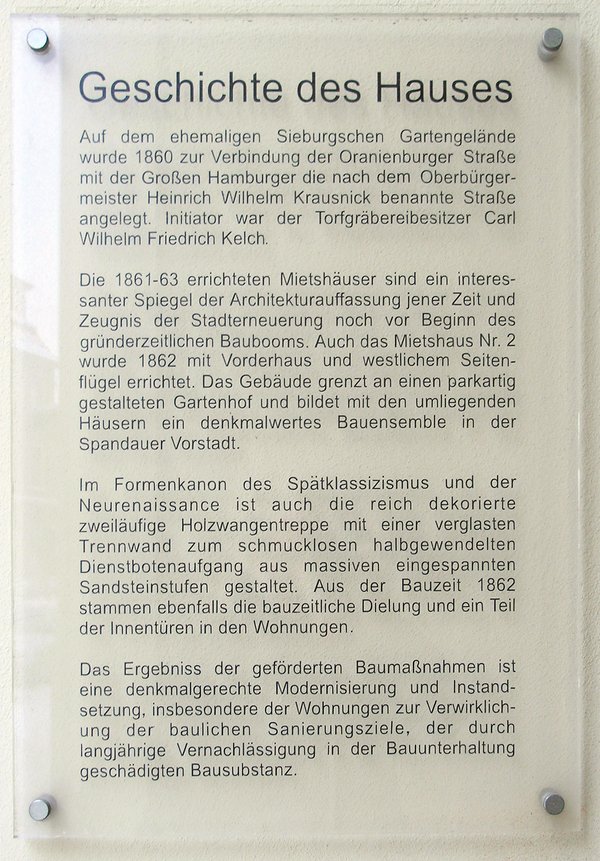 Ansicht Gedenktafel Wohnhaus