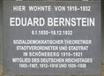 Ansicht Gedenktafel Eduard Bernstein - 1981