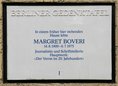 Ansicht Gedenktafel Margret Antonie Boveri