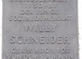 Ansicht Gedenktafel Willi Schneider - 1957
