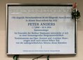 Ansicht Gedenktafel Peter Anders
