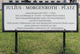 Ansicht Gedenktafel Julius Morgenroth - Wilmersdorf