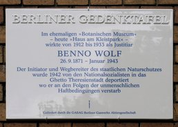 Ansicht Gedenktafel Benno Wolf - 2009 - Schöneberg