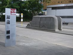 Ansicht Gedenktafel Aktion T4 - Die grauen Busse - 2008 - Tiergarten