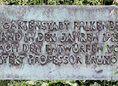 Ansicht Gedenktafel Gartenstadt Falkenberg - 1971