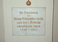 Ansicht Gedenktafel Philipp-Melanchton-Kirche