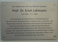 Ansicht Gedenktafel Erich Lehmann - 2025