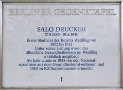 Ansicht Gedenktafel Salo Drucker - 1990 - Mitte