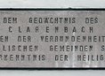 Ansicht Gedenktafel Adolf Clarenbach