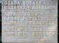 Ansicht Gedenktafel Widerstandskämpferinnen und -kämpfer gegen … - 1975