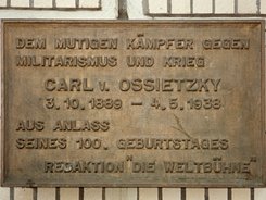 Ansicht Gedenktafel Carl von Ossietzky - 1989 - Mitte