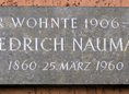 Ansicht Gedenktafel Friedrich Naumann - 1960