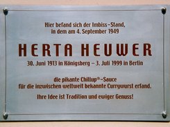 Ansicht Gedenktafel Herta Heuwer - 2003 - Charlottenburg