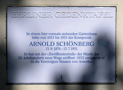 Ansicht Gedenktafel Arnold Schönberg - 1997 - Steglitz