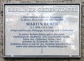 Ansicht Gedenktafel Martin Buber