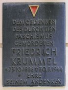 Ansicht Gedenktafel Friedrich Krummel - 1957 - Prenzlauer Berg