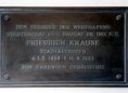 Ansicht Gedenktafel Friedrich Krause
