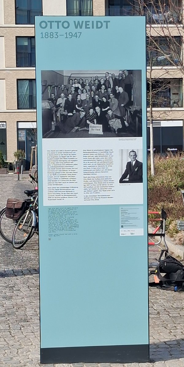 Ansicht Gedenktafel Otto Weidt
