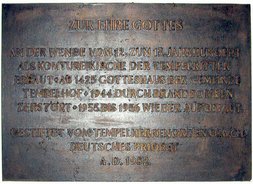 Ansicht Gedenktafel Dorfkirche Tempelhof - 1982 - Tempelhof