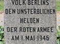 Ansicht Gedenktafel Sowjetisches Ehrenmal Treptow