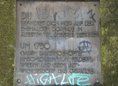 Ansicht Gedenktafel Dorfaue Wilmersdorf - 1956