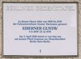 Ansicht Gedenktafel Eiserner Gustav (Gustav Hartmann) - 1990