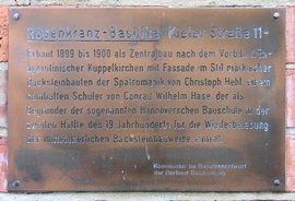 Ansicht Gedenktafel Rosenkranz-Basilika - Steglitz