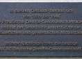Ansicht Gedenktafel Preußische Central-Genossenschaftskasse
